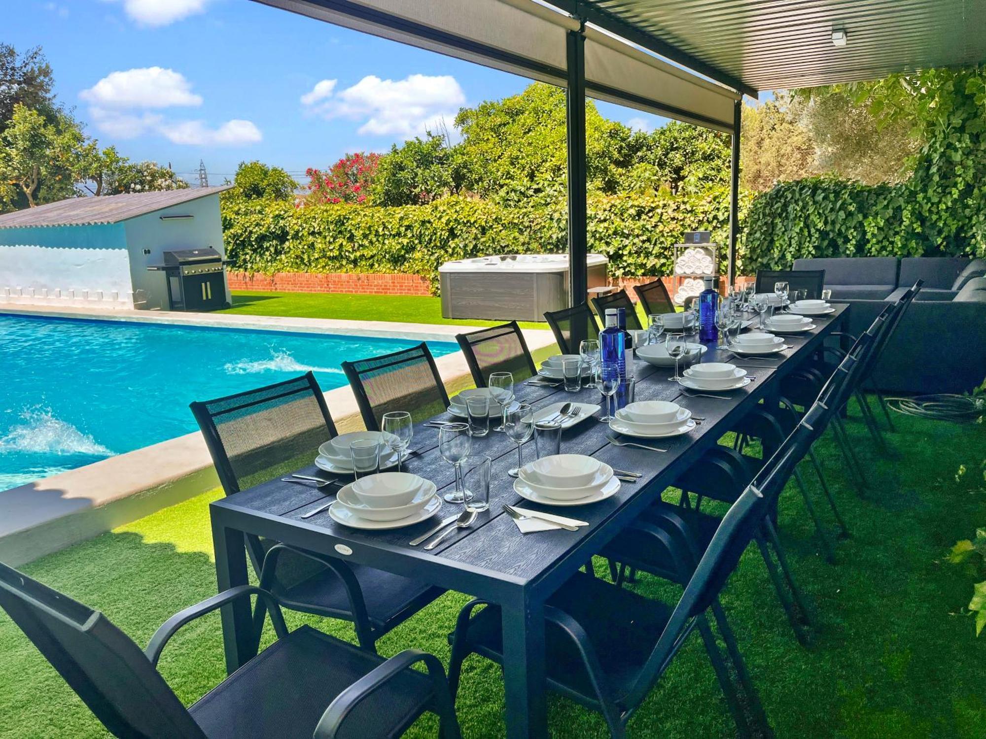 Villa San Patricio I Piscina Privada I Jacuzzi Spa I Bbq I Ps5 I Aire Acon I 3000M2 I 5Min-Centro Jerez de la Frontera Zewnętrze zdjęcie