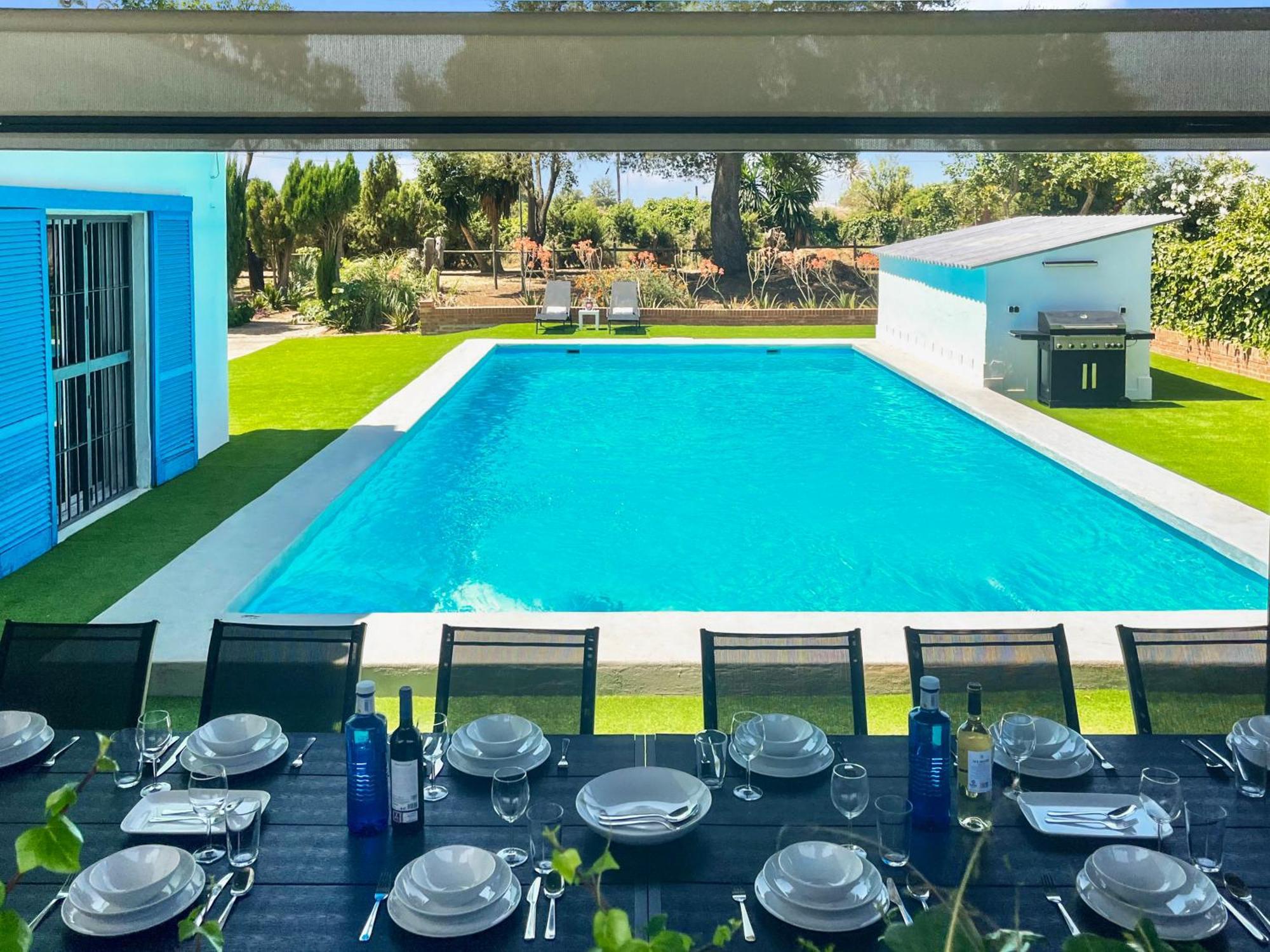 Villa San Patricio I Piscina Privada I Jacuzzi Spa I Bbq I Ps5 I Aire Acon I 3000M2 I 5Min-Centro Jerez de la Frontera Zewnętrze zdjęcie